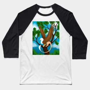 Bald Eagle Griffon Baseball T-Shirt